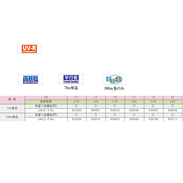 画像: サンライン シューター デファイアー 300m 5.25号