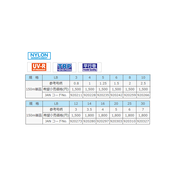 画像: サンライン ソルトウォータースペシャル ハイビジブル 150m 0.8号（3LB）