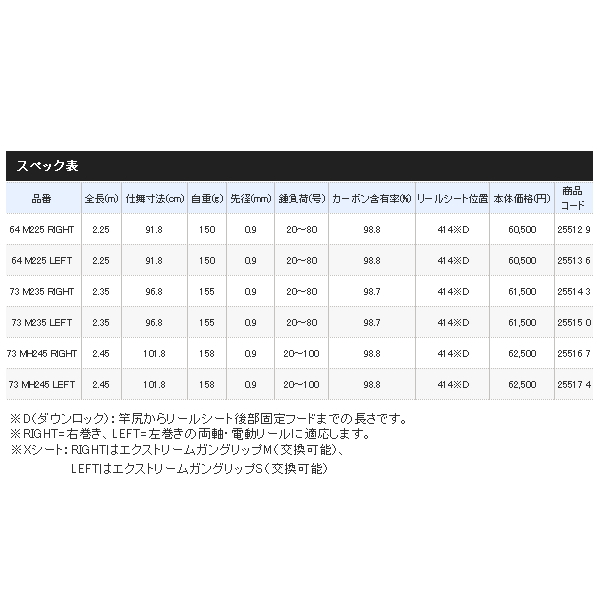 ≪'19年6月新商品！≫ シマノ バイオインパクト ライトヒラメ 73 MH245