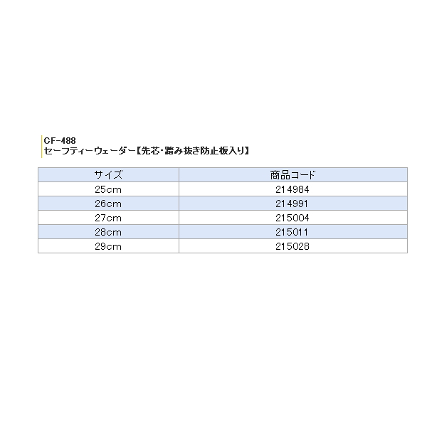 画像: 阪神素地 セーフティーウェーダー CF-488 ブラック 26cm