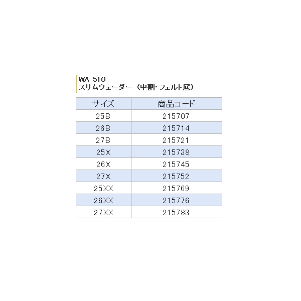 画像: ××2024/06今季生産終了 阪神素地 スリムウェーダー (中割・フェルト底) WA-510 ブラック 27XX