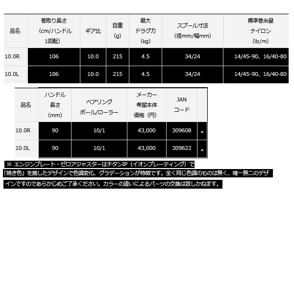 画像: ダイワ ジリオン 10.0R SV TW 【小型商品】