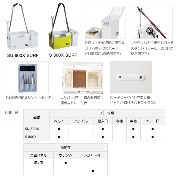 ダイワ クールライン SU 800X サーフ 8L