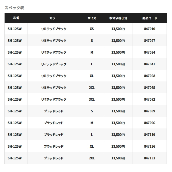 ≪'23年3月新商品！≫ シマノ リミテッド プロ ハーフジップシャツ