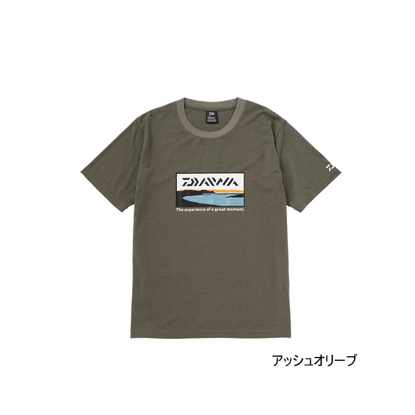 画像1: ≪'23年4月新商品！≫ ダイワ グラフィックTシャツ サーフ DE-6523 アッシュオリーブ Mサイズ