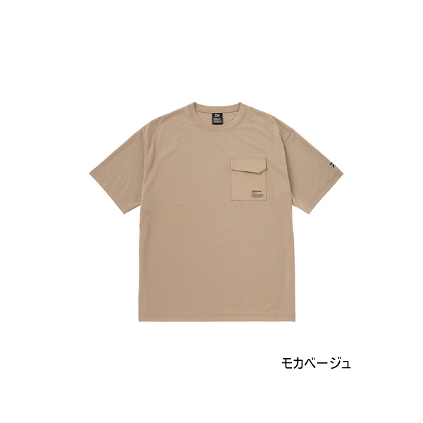 画像1: ≪'23年4月新商品！≫ ダイワ エコロジーポケットTシャツ DE-6623 モカベージュ XLサイズ