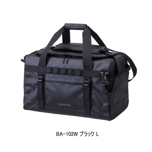 画像1: ≪'23年9月新商品！≫ シマノ アングラーズダッフル BA-102W ブラック Lサイズ [9月発売予定/ご予約受付中]