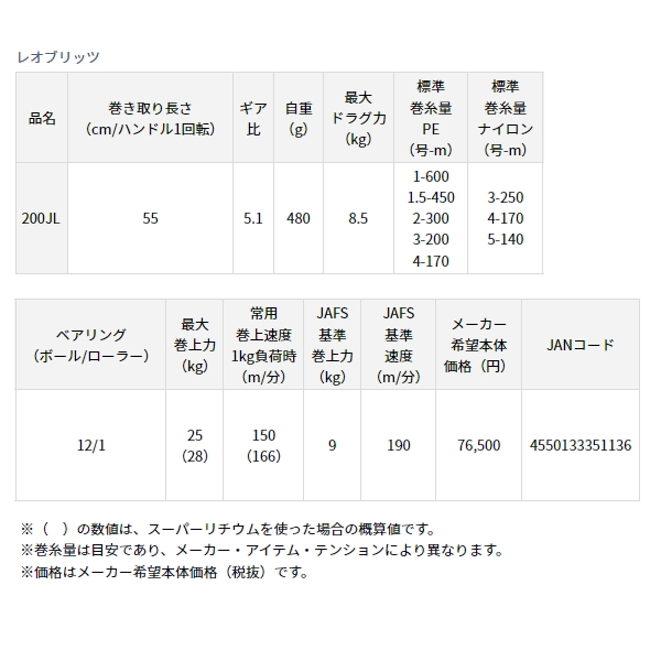 画像: ≪'23年8月新商品！≫ ダイワ レオブリッツ 200JL(左) 【小型商品】