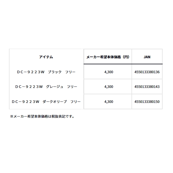 画像: ≪'23年9月新商品！≫ ダイワ カラーステッチキャップ DC-9223W ブラック フリーサイズ