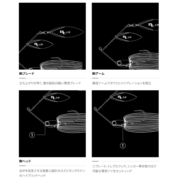 画像4: ≪'23年3月新商品！≫ シマノ バンタム スウェジー TW 1/2oz ZO-114R 012 マディーチョイス 【2個セット】 【小型商品】