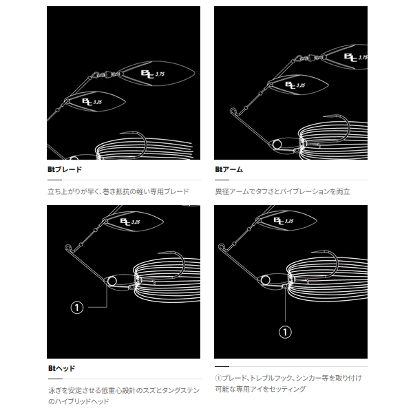 画像4: ≪'23年3月新商品！≫ シマノ バンタム スウェジー DW 3/8oz ZO-210R 014 ジアイチャート 【2個セット】 【小型商品】