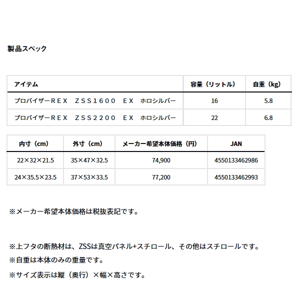 画像: ≪'24年5月新商品！≫ ダイワ プロバイザー レックス ZSS 2200EX ホロシルバー 22L