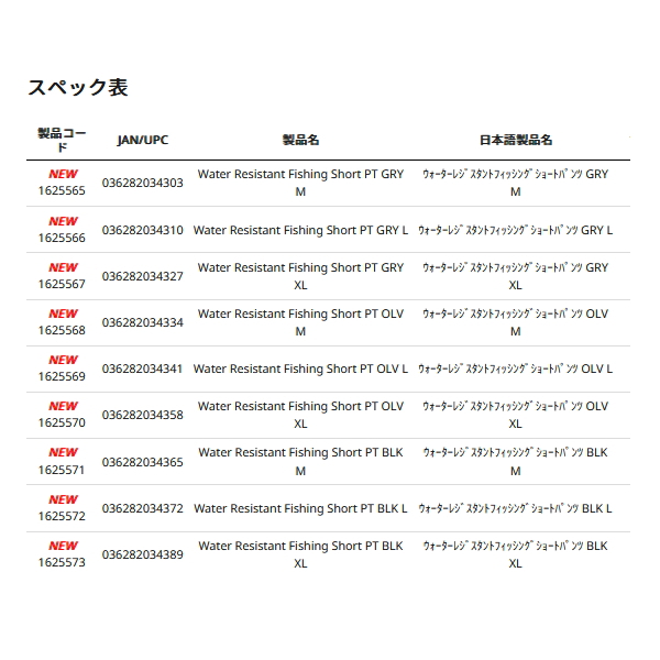 画像: ≪'24年7月新商品！≫ アブガルシア ウォーターレジスタント フィッシングショートパンツ ブラック XLサイズ 【返品不可】