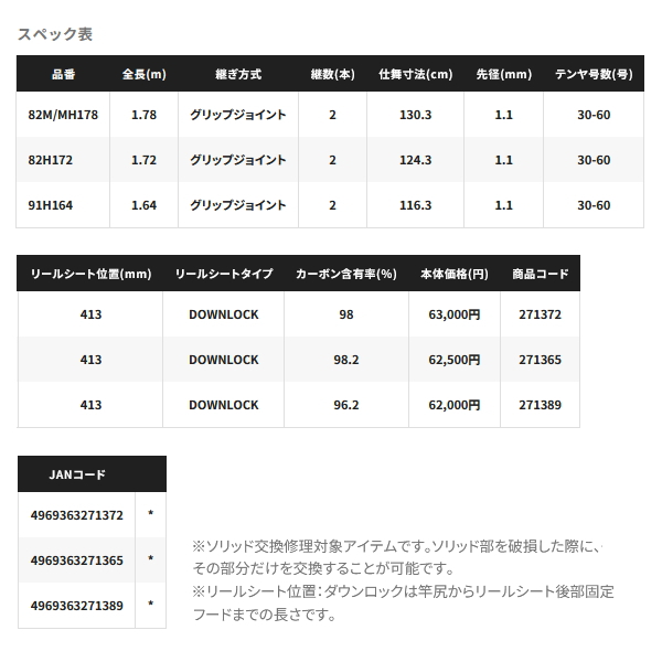 画像: 【送料サービス】 ≪'24年9月新商品！≫ シマノ '24 サーベルマスター エクスチューン テンヤ 91H164 〔仕舞寸法 116.3cm〕 【保証書付き】 [9月発売予定/ご予約受付中]