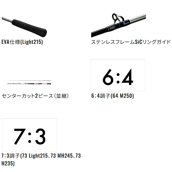 画像3: ≪'24年8月新商品！≫ シマノ '24 リアランサー 落し込み 73MH245 〔仕舞寸法 126.7cm〕 【保証書付き】 [8月発売予定/ご予約受付中]