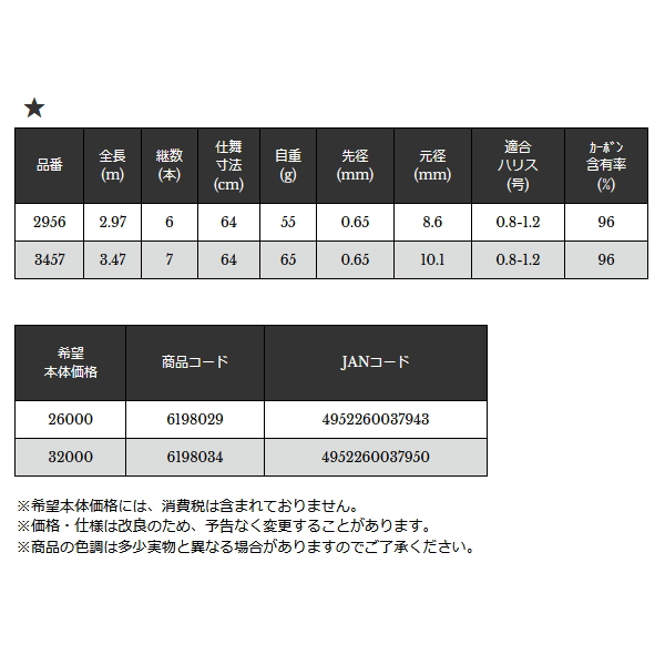 画像: ≪'24年8月新商品！≫ 宇崎日新 ゼロサム 鬼テンカラ 7：3 2956 〔仕舞寸法 64cm〕 【保証書付き】 [8月発売予定/ご予約受付中]