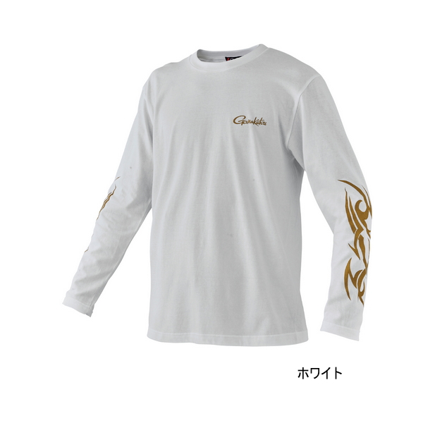 画像1: ≪'24年9月新商品！≫ がまかつ ロングスリーブTシャツ GM-3769 ホワイト Lサイズ [9月発売予定/ご予約受付中]