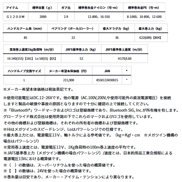 画像: ≪'24年9月新商品！≫ ダイワ シーボーグ G1200M 【小型商品】