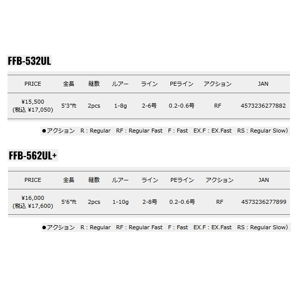 画像: ≪'24年9月新商品！≫ メジャークラフト ファインテール ビギンズ FFB-532UL 〔仕舞寸法 82.5cm〕 【保証書付き】