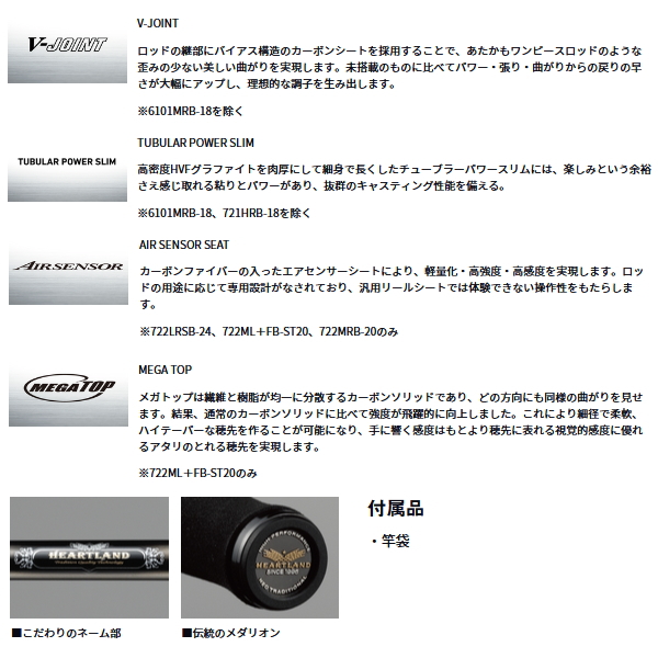 画像3: ダイワ ハートランド 722ML+FB-ST20 〔仕舞寸法 113cm〕 【保証書付き】