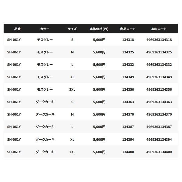 画像: ≪'25年3月新商品！≫ シマノ サン プロテクション Tシャツ ショートスリーブ SH-061Y ネイビー 2XLサイズ [3月発売予定/ご予約受付中]