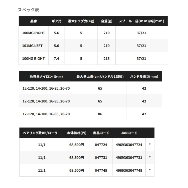 画像: 【送料サービス】 ≪'25年3月新商品！≫ シマノ '25 アンタレス 100XG(右) [3月発売予定/ご予約受付中] 【小型商品】