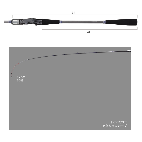 画像2: ≪'25年4月新商品！≫ アルファタックル（alpha tackle） トラフグ FT 175 〔仕舞寸法 91cm〕 [4月発売予定/ご予約受付中]